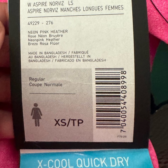 Helly Hansen Running Aspire Norviz Long Sleeve Half Zip Shirt Women’s x small - Picture 4 of 4